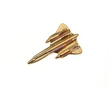 SR71 Blackbird Gold Plated Tie