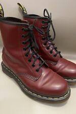 Women’s Original 1460 Cherry red Doctor Martins Boots Size 4 8 Eyelet Worn Once