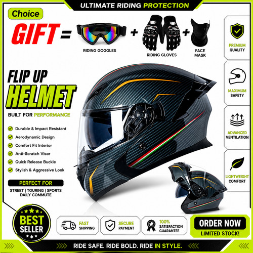 Dot flip motorcycle helmet - motorcycle,