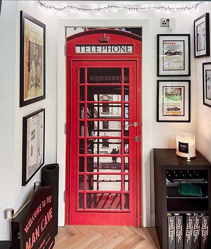 London telephone box door - london,