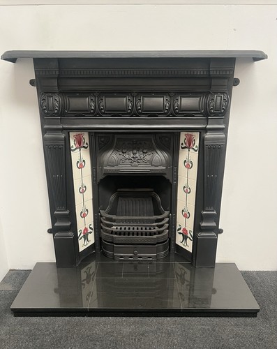 Cast iron fireplace - cast,