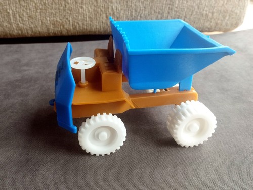 Vintage soviet dump truck toy - vintage,
