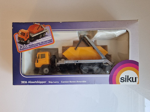 Siku skip lorry 2826 - skip,