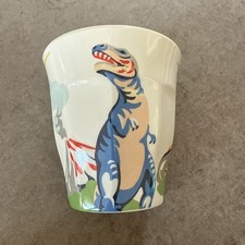 Cath Kidston Kids Classic White Dinosaur Melamine Plastic Beaker Cup tumbler 