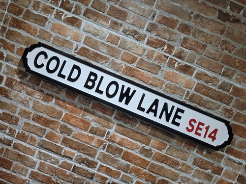 Cold blow lane sign - cold,