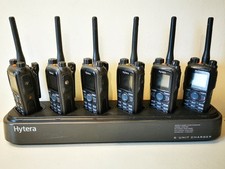 6x HYTERA PD785 + 6 bay Charger UHF Digital DMR FM Two way Radio Long Range Shop