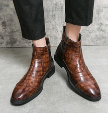 Men's PU Leather Almond Toe