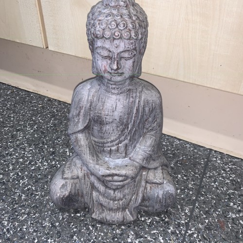 Carved buddha figure statue - carved, figure/statue