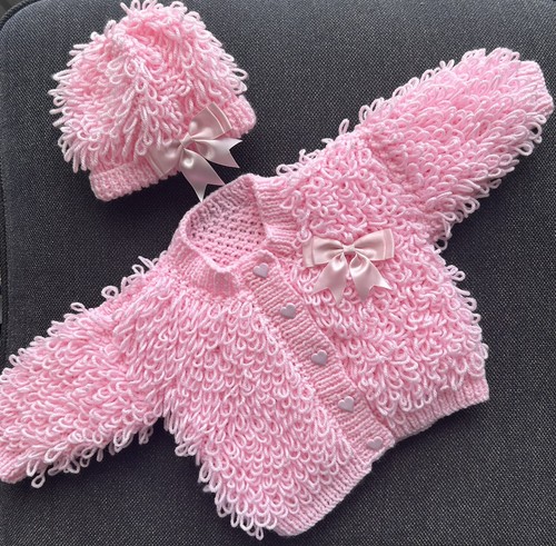Hand knitted baby - hand, girl
