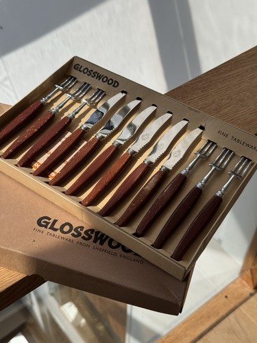 Vintage boxed glosswood - boxed, 12