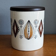 Vintage Egersund Pottery Storage Jar Made In Norway Mid Century Retro