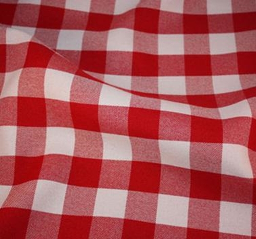 Gingham poly cotton check - poly,