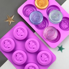 Silicone Bee Round Soap Making Mold Chocolate Mould Wax Cookies Candy Baking DIY