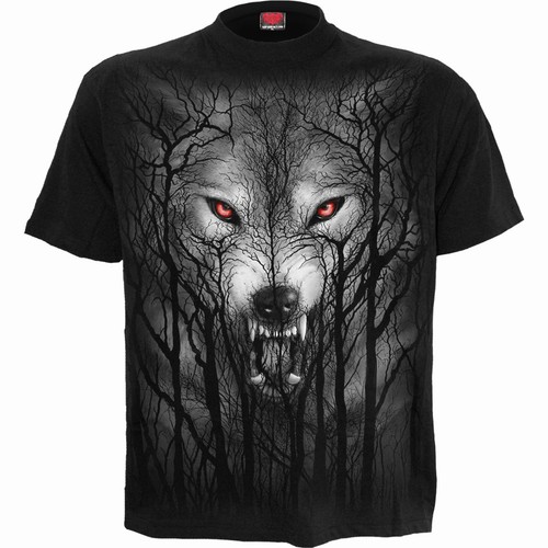 Spiral forest wolf t - forest, t-shirt