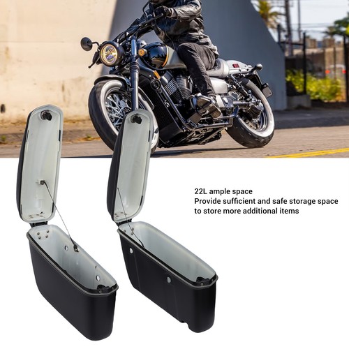Motorcycle hard saddlebags 22l - hard,