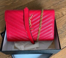 Ysl Yves Saint Laurent Womens Red Handbag With Box