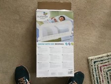 AL612A FOLDING & ADUSTING Grow With Me Bedrail Baby Infant Bed Safety Guard Rail