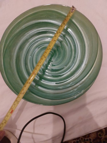 Vintage green glass dessert - vintage,