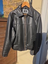 Mens Black Leather Collezione