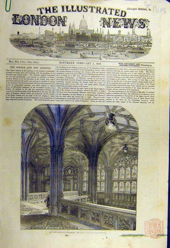 Old antique print 1857 - print,