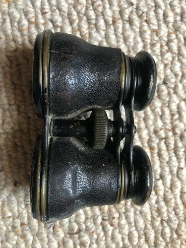 Vintage brass binoculars - brass, /