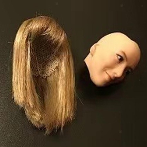 Scale female blonde hair - 1:6,