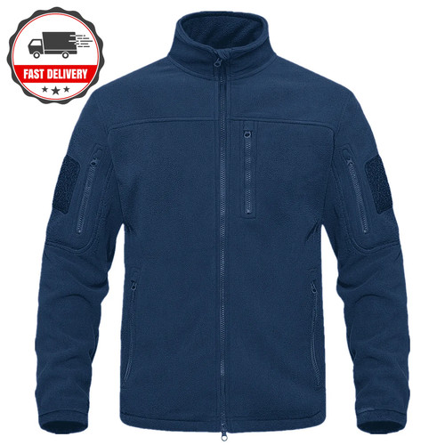 Men fleece jacket full - fleece, zip