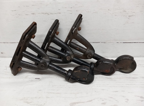 Vintage cast iron trolley - cast,