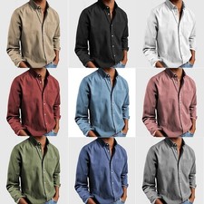 Mens New Casual Shirt Long
