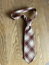 Fringe Ended Pure New Wool Tie Woven by Vardoc of Oxford Made in England