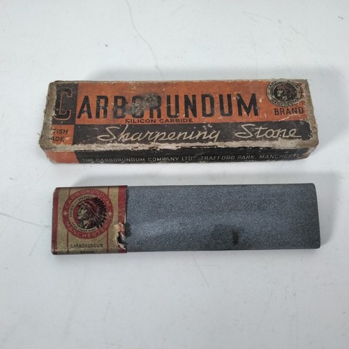 Carborundum sharpening stone - carborundum,