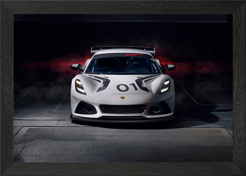Lotus emira gt4 framed wall - lotus,