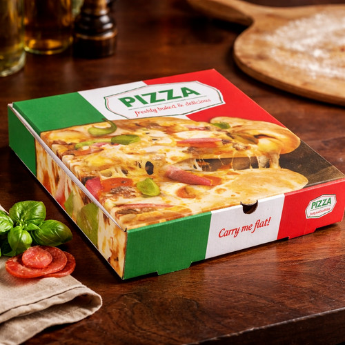Printed pizza boxes - -, high