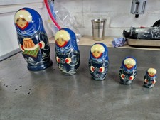 Set Of 5 Vintage Russian Dolls