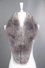 1358 GLAMOROUS REAL BLUE FOX FUR COAT LUXURY FUR JACKET STOLE BEAUTIFUL LOOK