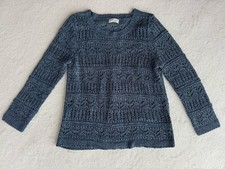 M&S Indigo Crochet Style Open