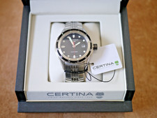 Certina DS Blue Ribbon Black Dial Men's Dive Watch 