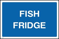 Fish Fridge Sign or Sticker -