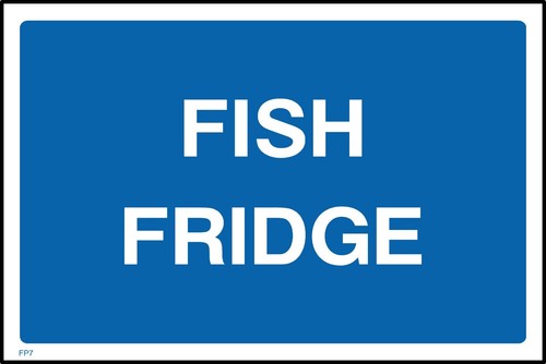 Fish fridge sign sticker - or,
