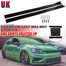 78.7" For VW Golf MK6 MK7 MK7.5 GTI GTD R Side Skirts Extension Rocker Splitter