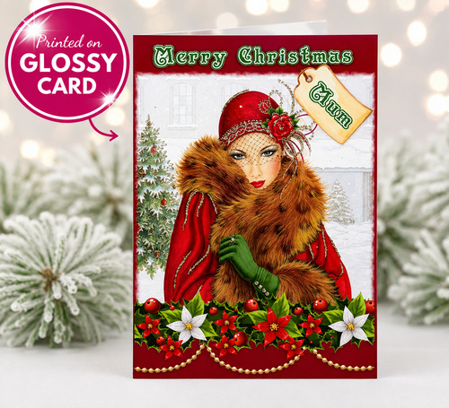 Personalised christmas card - christmas,