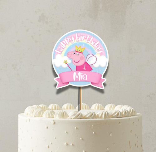 Peppa pig cake topper - topper, –