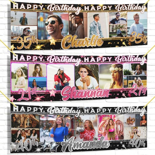 Personalised birthday fabric