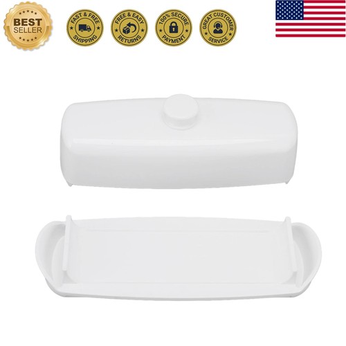 Glass butter dish - with, and