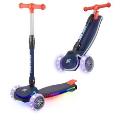 Zoom Cruzer Light Up 3 Wheel Scooter For Kids / Boys Foldable Adjustable Height