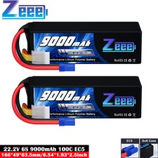 2x Zeee 22.2V 6S LiPo Battery