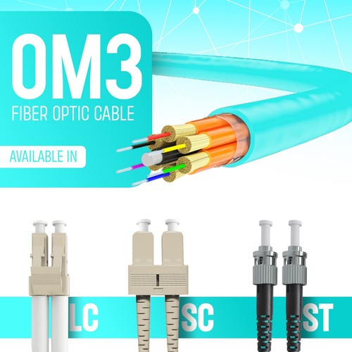 Om3 fiber optic - lc, patch