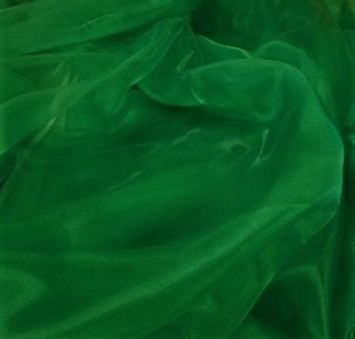 Emerald organza dress - emerald, sheer