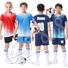 Football Kids Boys Girls kit Shirt Sets Personalized Birthday Christmas Gift