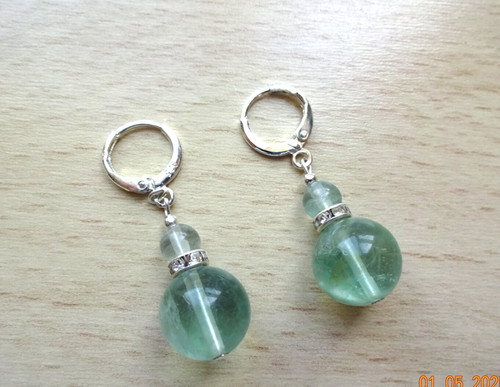Translucent green fluorite - green,